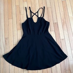 Urban outfitters Silence + Noise Black strappy cocktail dress